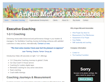 Tablet Screenshot of angusmcleod.com